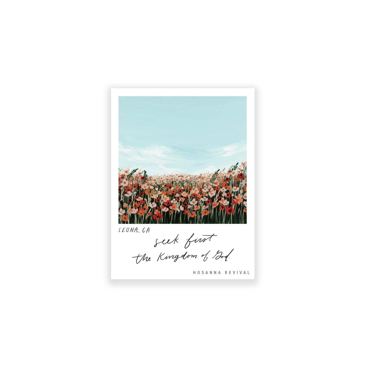 Seek First The Kingdom Sticker