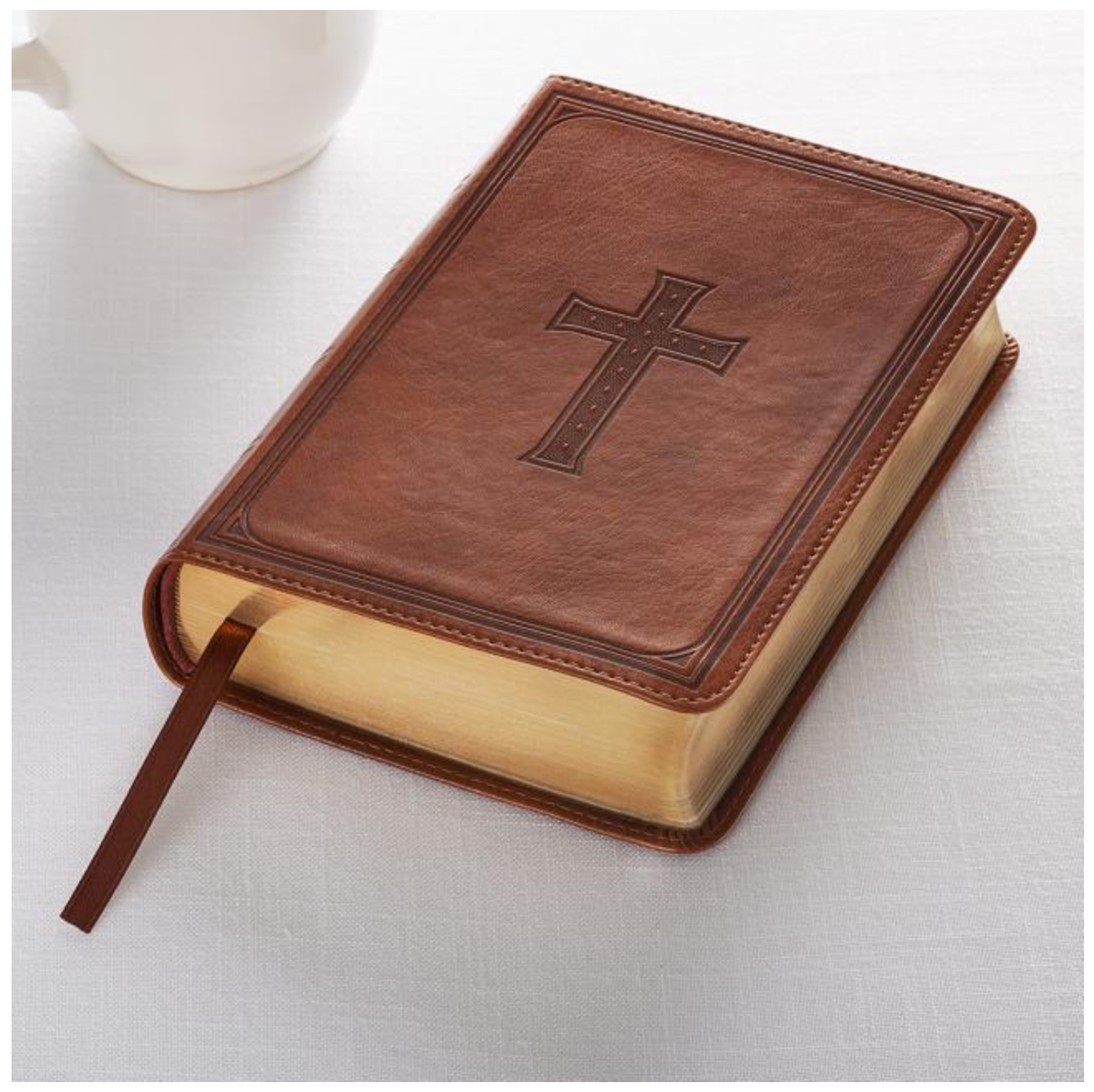 KJV Compact Large Print Lux-Leather Tan