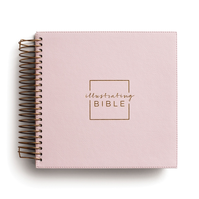 Illustrating Bible Niv: Spiral Bound Bible Journal, Pink