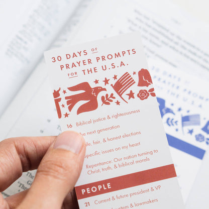 Prayer Prompts for the USA Bookmark