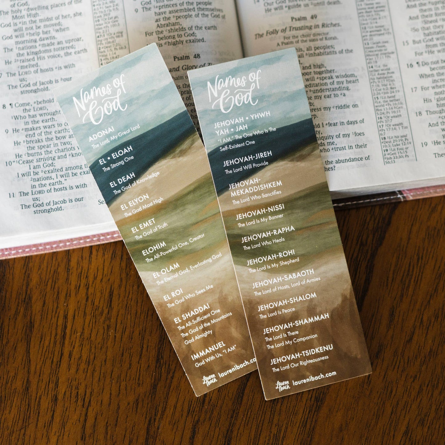 Names of God Bookmark
