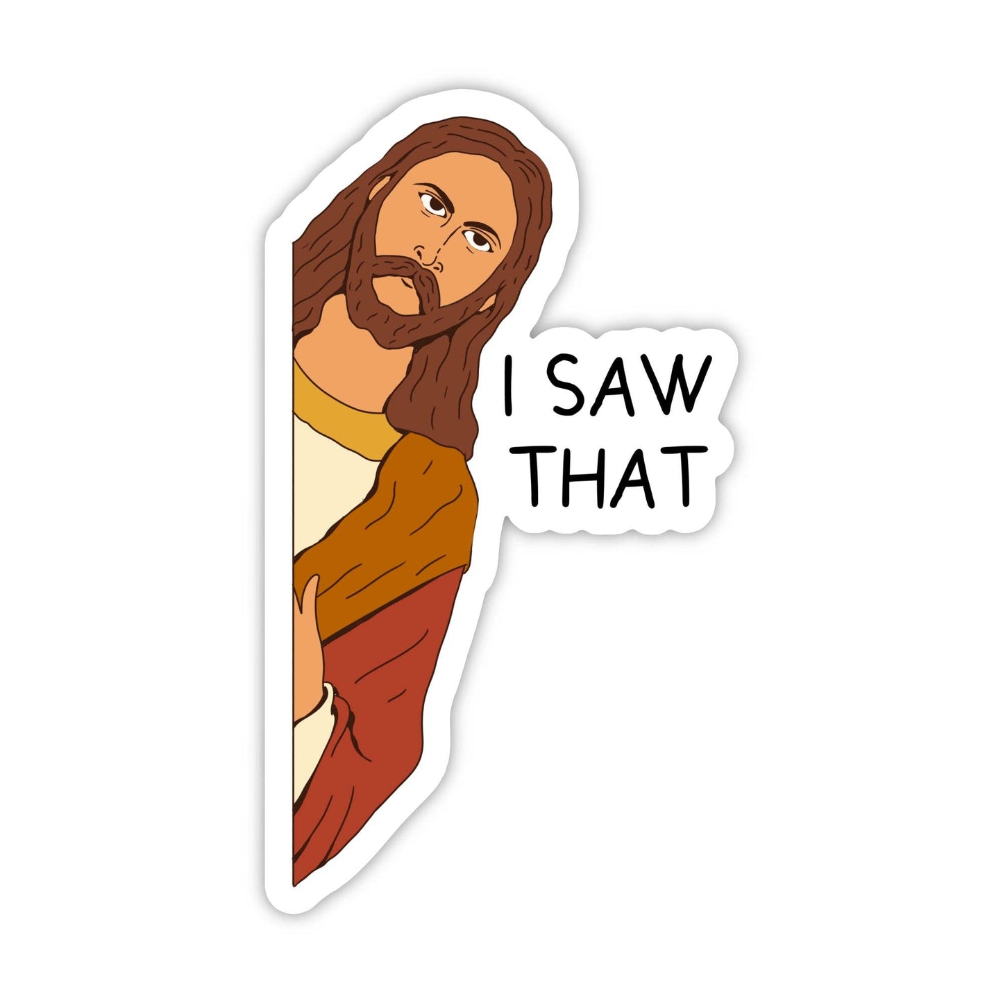 I saw that Jesus sticker