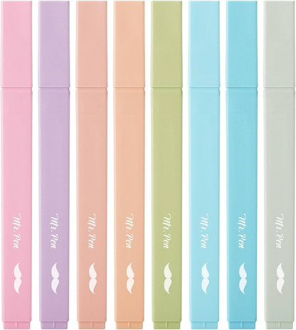 Aesthetic Highlighters, Pastel, 8 Pack
