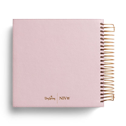 Illustrating Bible Niv: Spiral Bound Bible Journal, Pink