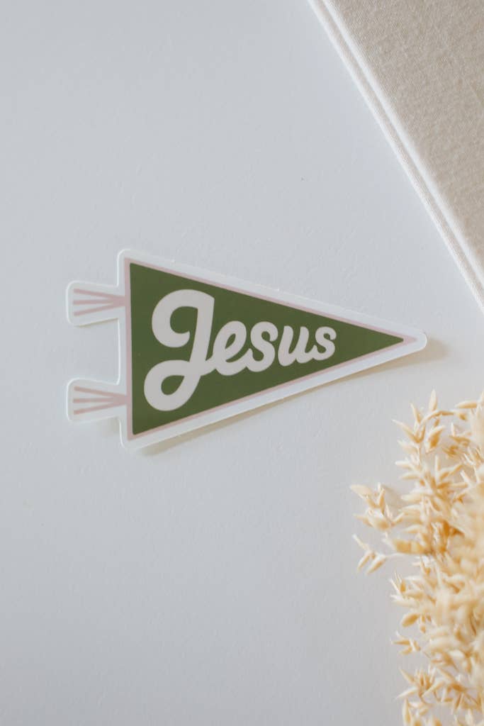 Jesus Pennant Sticker