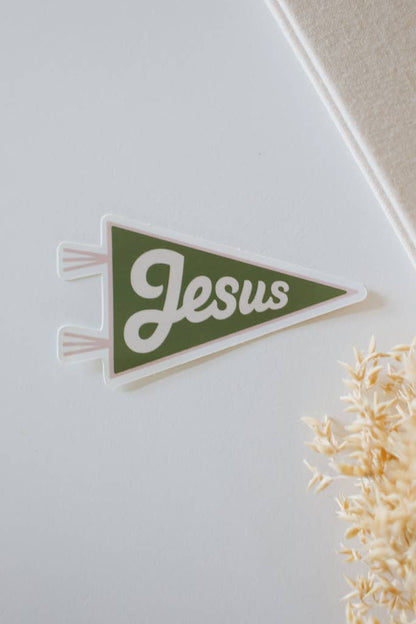 Jesus Pennant Sticker