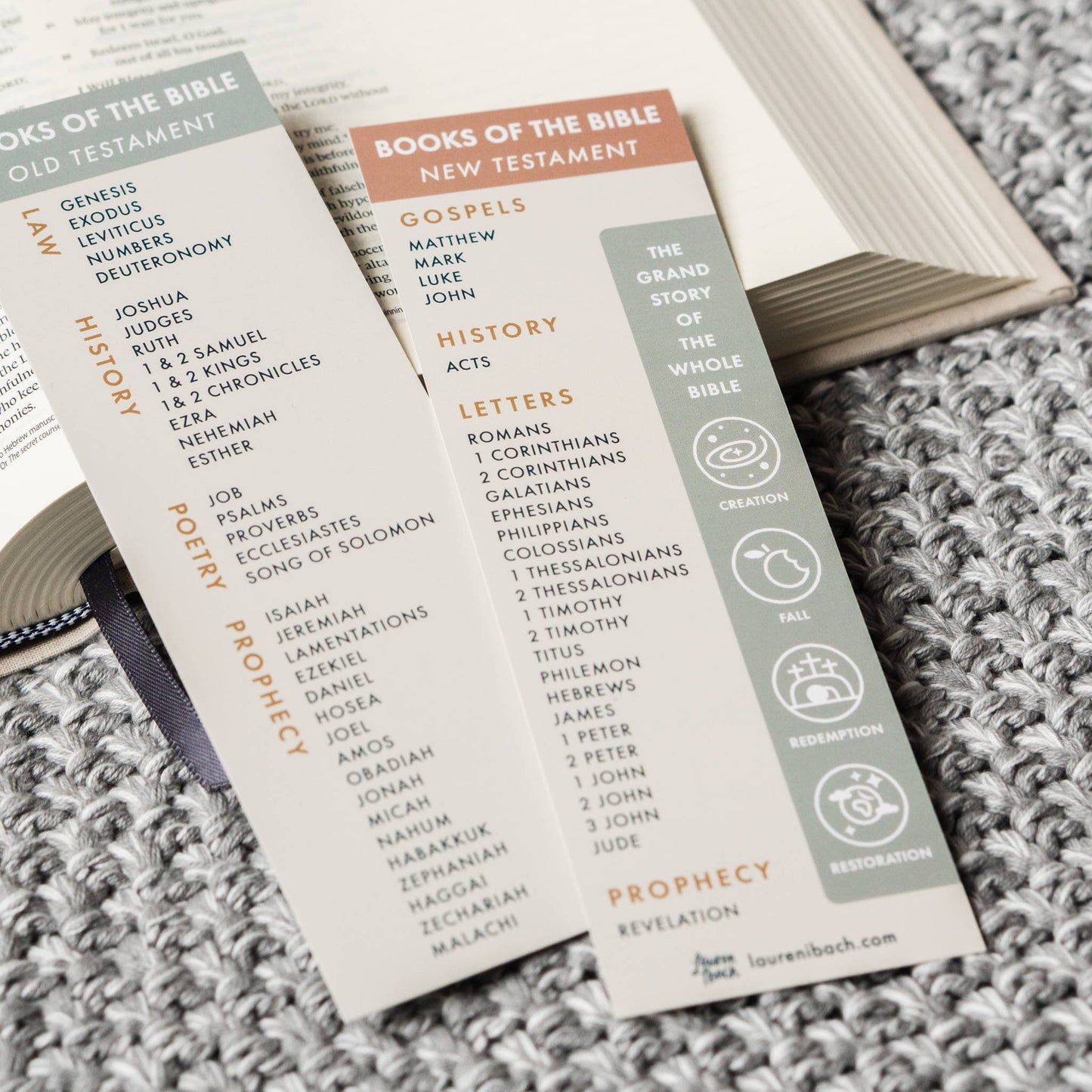 Books of the Bible Bookmark