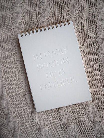 In Every Season Letterpress Notebook