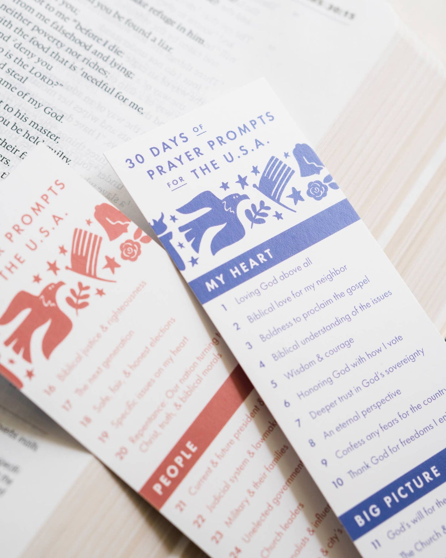 Prayer Prompts for the USA Bookmark