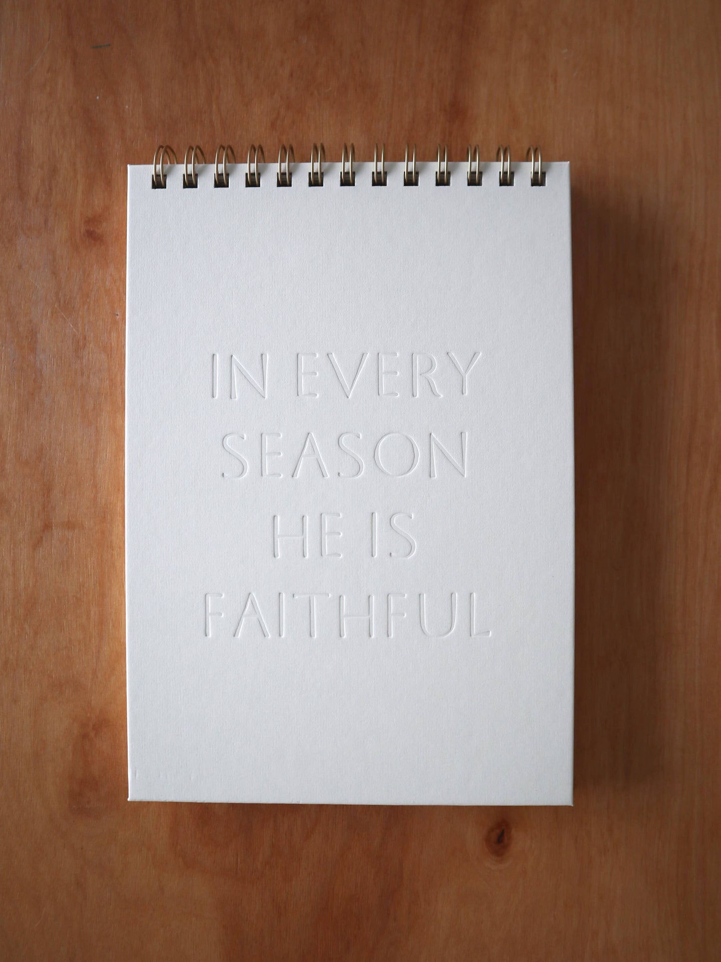 In Every Season Letterpress Notebook