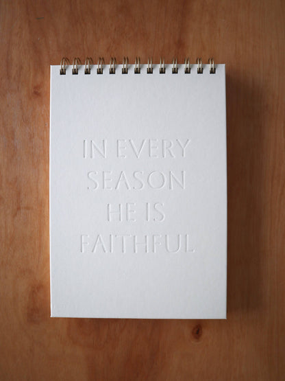 In Every Season Letterpress Notebook
