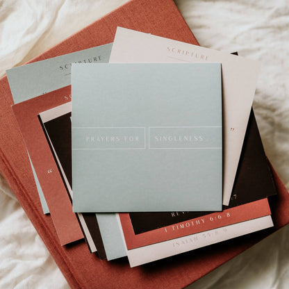 Prayers for Singleness Verse Card Set
