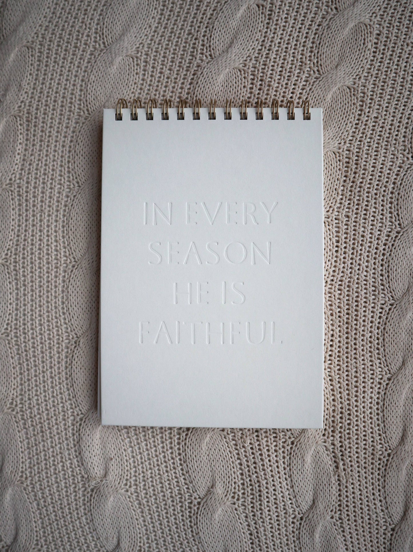In Every Season Letterpress Notebook