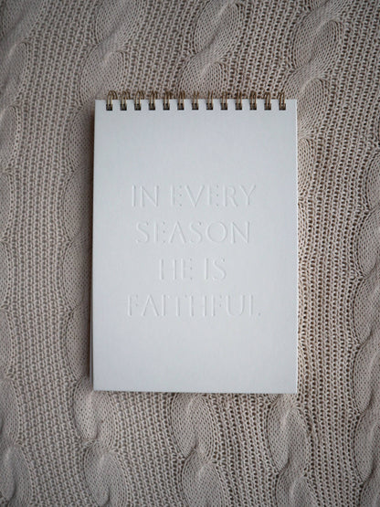 In Every Season Letterpress Notebook