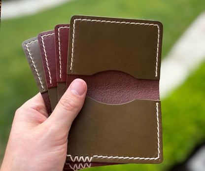 Slim Fold - Handcrafted Full Grain Leather Wallet
