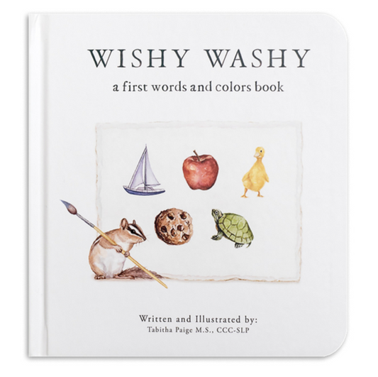 Wishy Washy: Imitation Book Featuring First Words and Colors