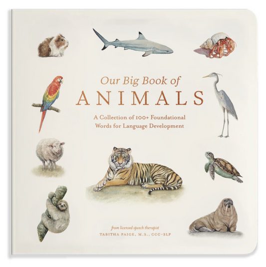Our Big Book of Animals: First 100 Animal Words for Language Development, Including Farm, Jungle, Pets, Bugs, and More