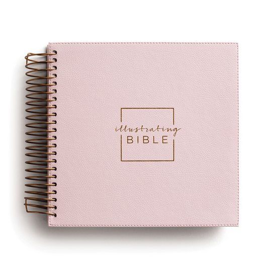 Illustrating Bible Niv: Spiral Bound Bible Journal, Pink