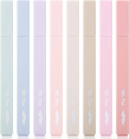 Aesthetic Highlighters, Pastel, 8 Pack
