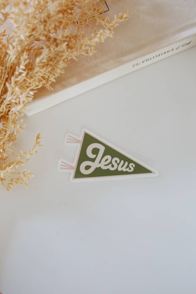 Jesus Pennant Sticker