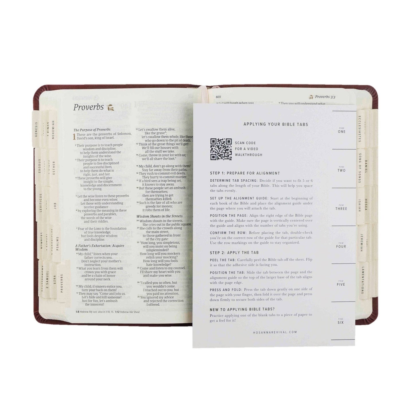 Bible Tabs: Black Foiling