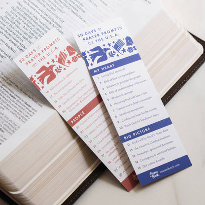 Prayer Prompts for the USA Bookmark