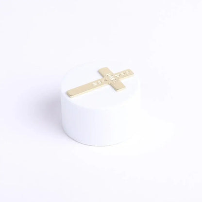 Pocket Cross God Loves You Gold