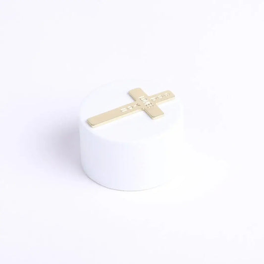 Pocket Cross God Loves You Gold