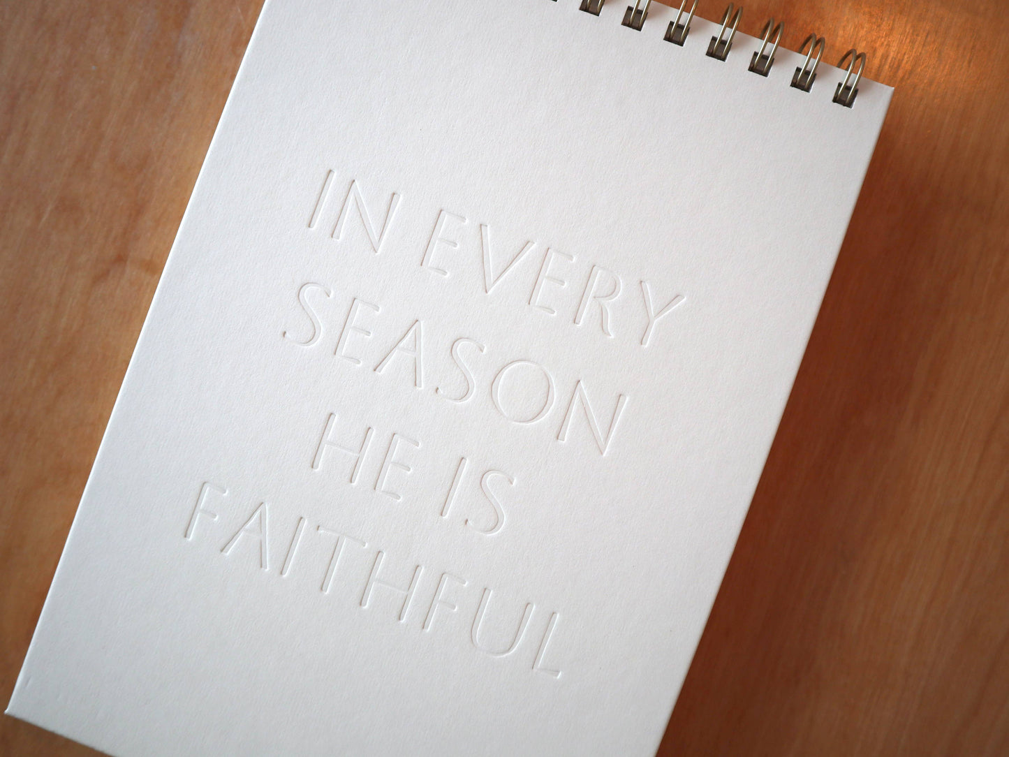 In Every Season Letterpress Notebook