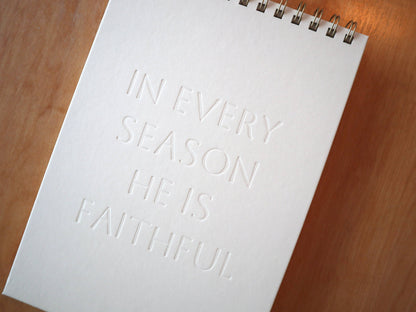 In Every Season Letterpress Notebook