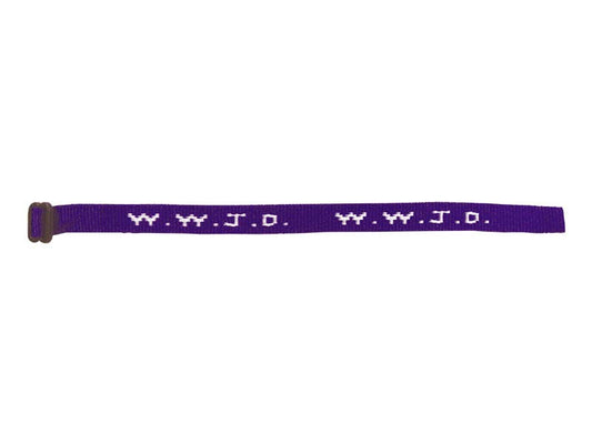 Bracelet - WWJD Purple